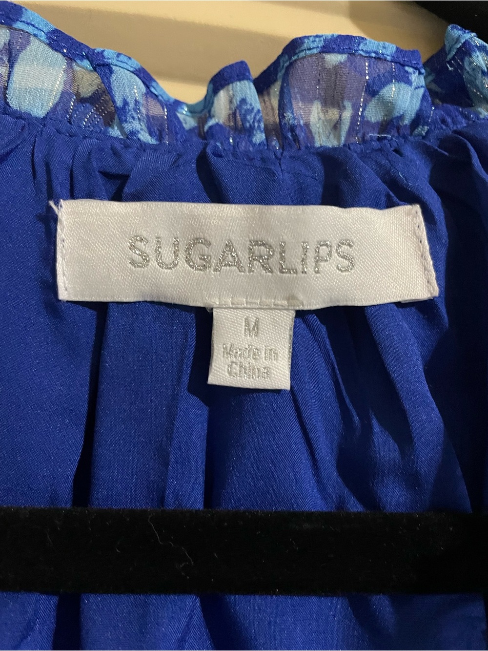 Split Neck Ruffle Blouse - Picture 5 of 5